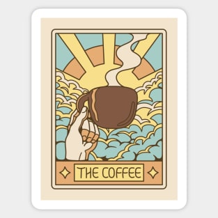 The Coffee Tarot Card by Tobe Fonseca Sticker